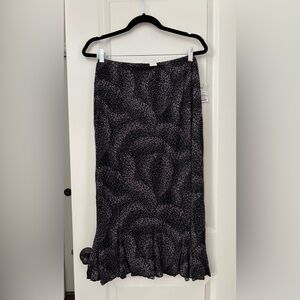 Perseption Black and White Textured Pencil Skirt